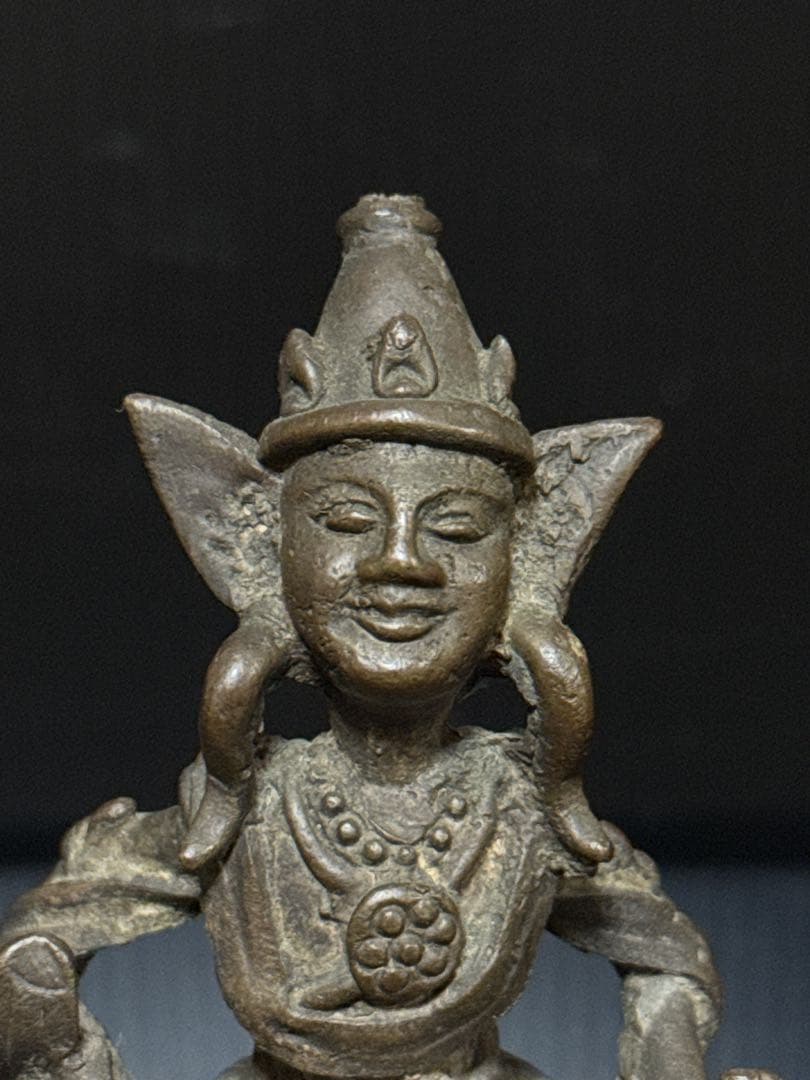 時代 古作 仏教美術 古銅 銅製 小乗仏教 菩薩 梵天像 仏像