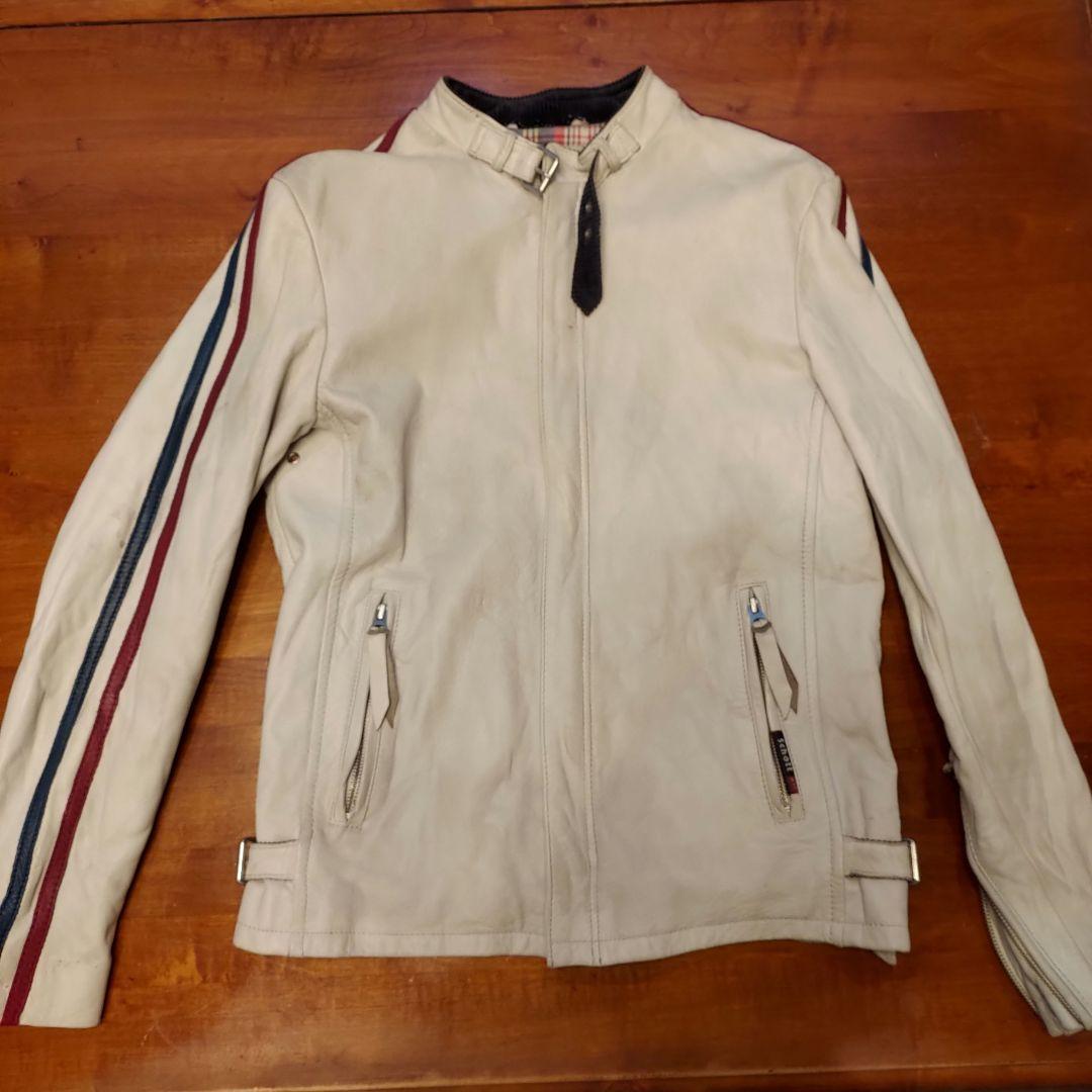 Schott ホワイトレザージャケット Mサイズ