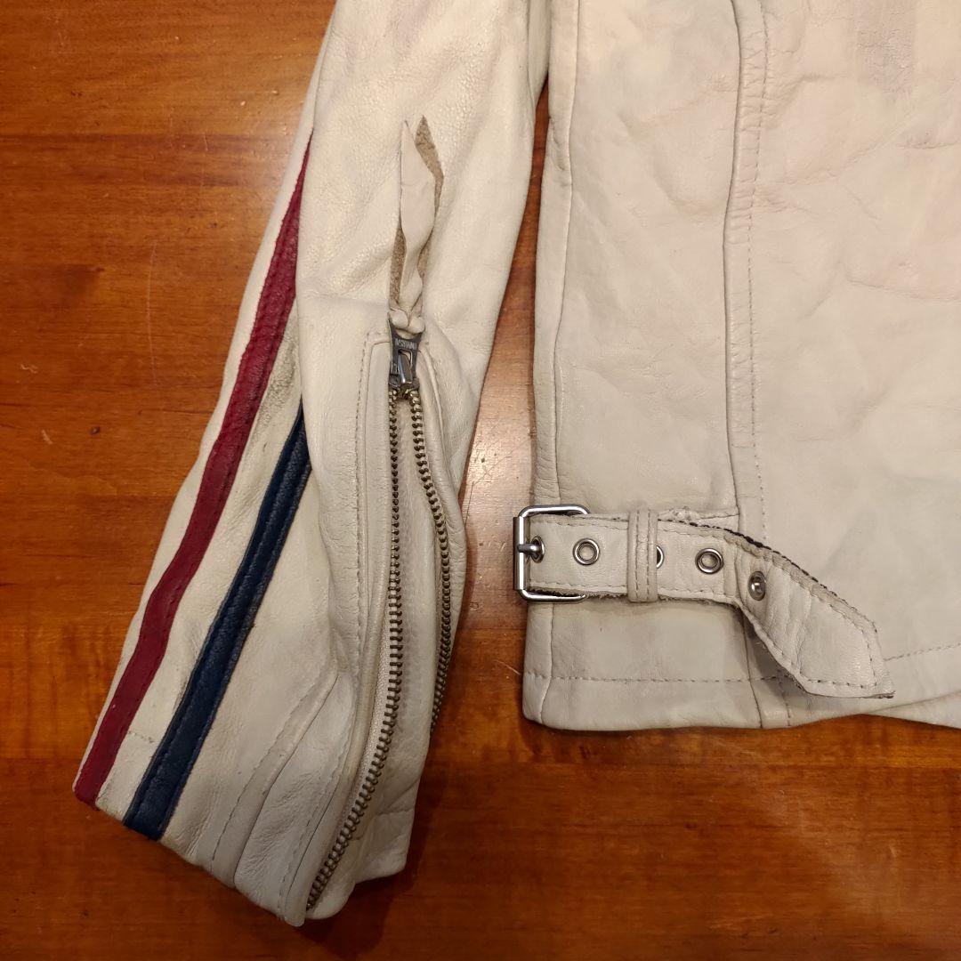 Schott ホワイトレザージャケット Mサイズ