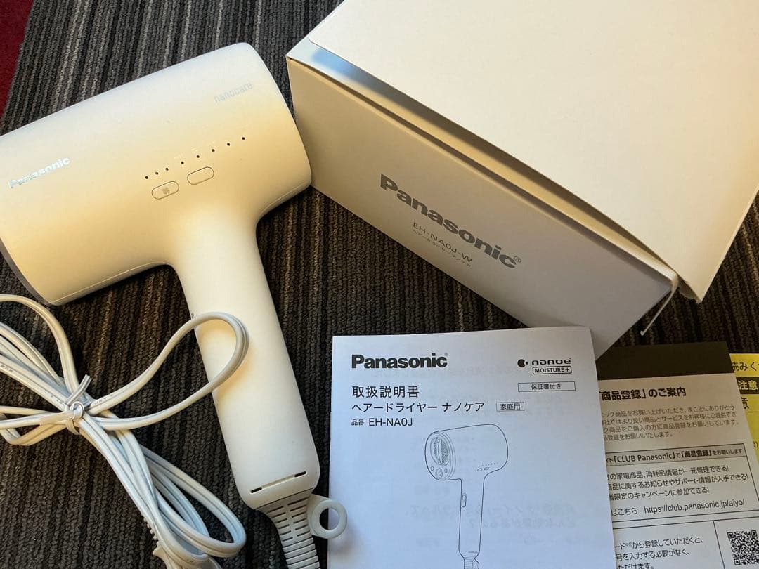 Panasonic ナノケアドライヤー /EH-NA0J-W ウォームホワイト