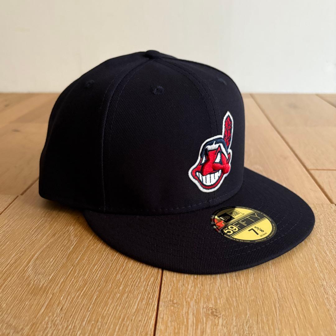 ★ニューエラ★クリーブランド・インディアンス キャップ★ネイビー★新品7 5/8