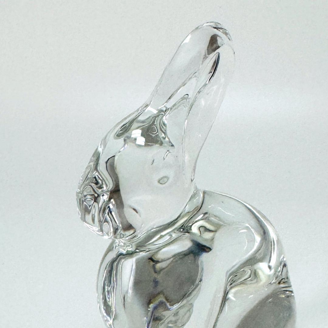 【バカラ】うさぎ 兎 動物 置物 インテリア★美品★幸運/開運