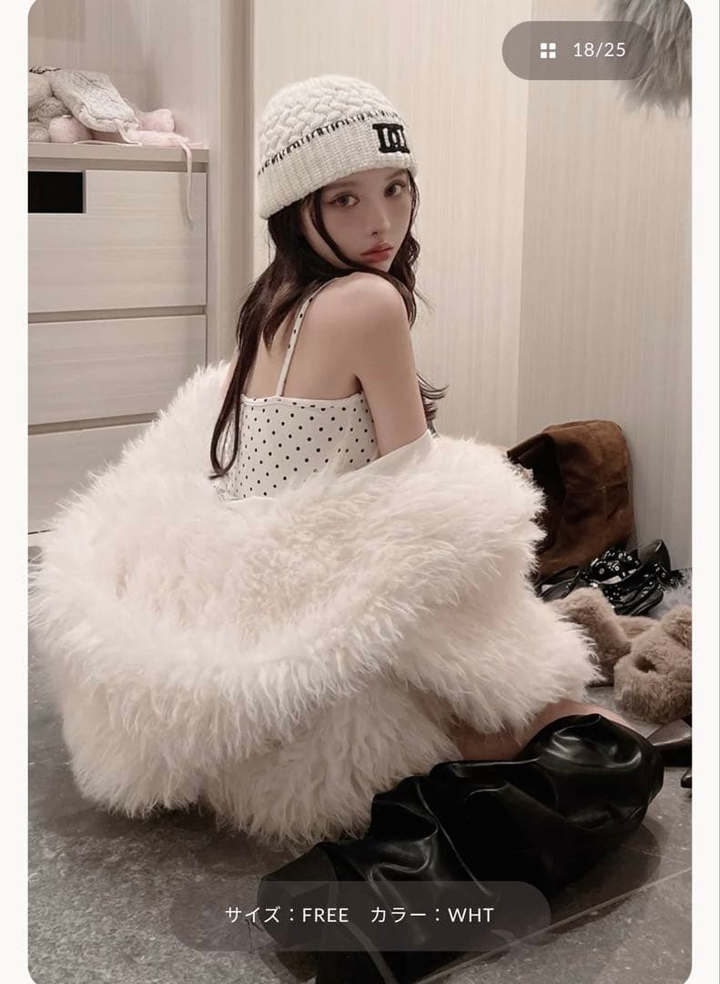 ダーリッチ　DDロゴバスケットニットビーニー　ホワイト　新品