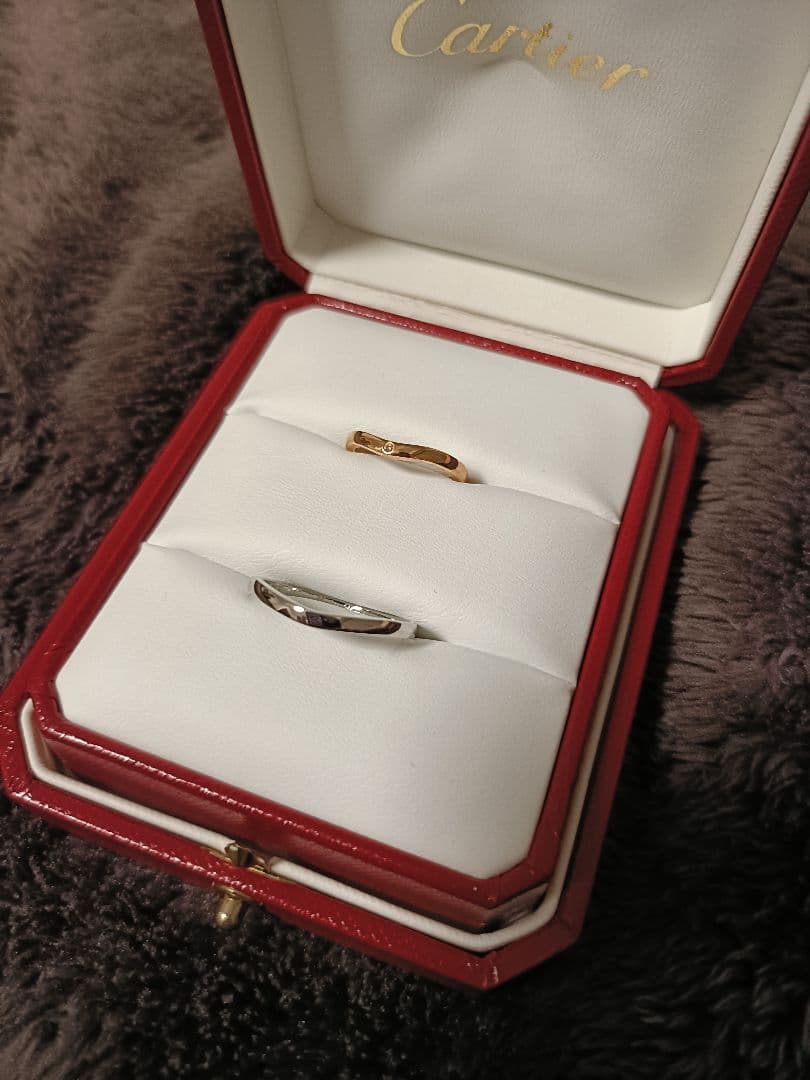 【yuki様】Cartier マリッジリングセット Pt950 K18PG