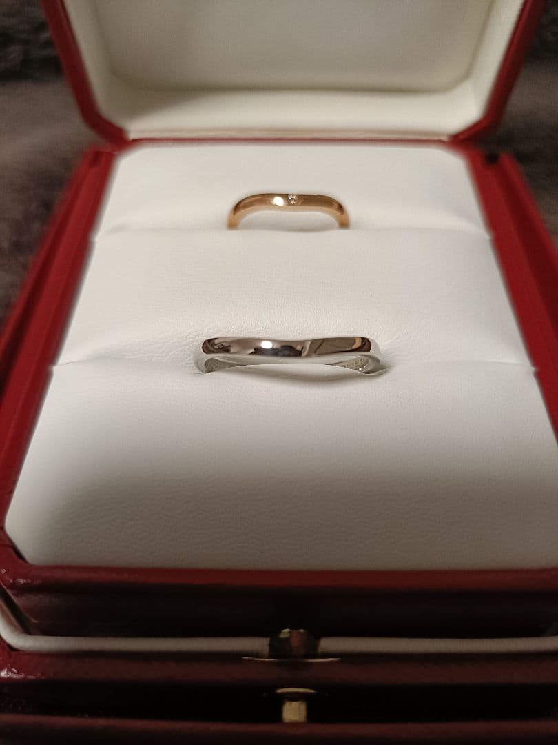 【yuki様】Cartier マリッジリングセット Pt950 K18PG