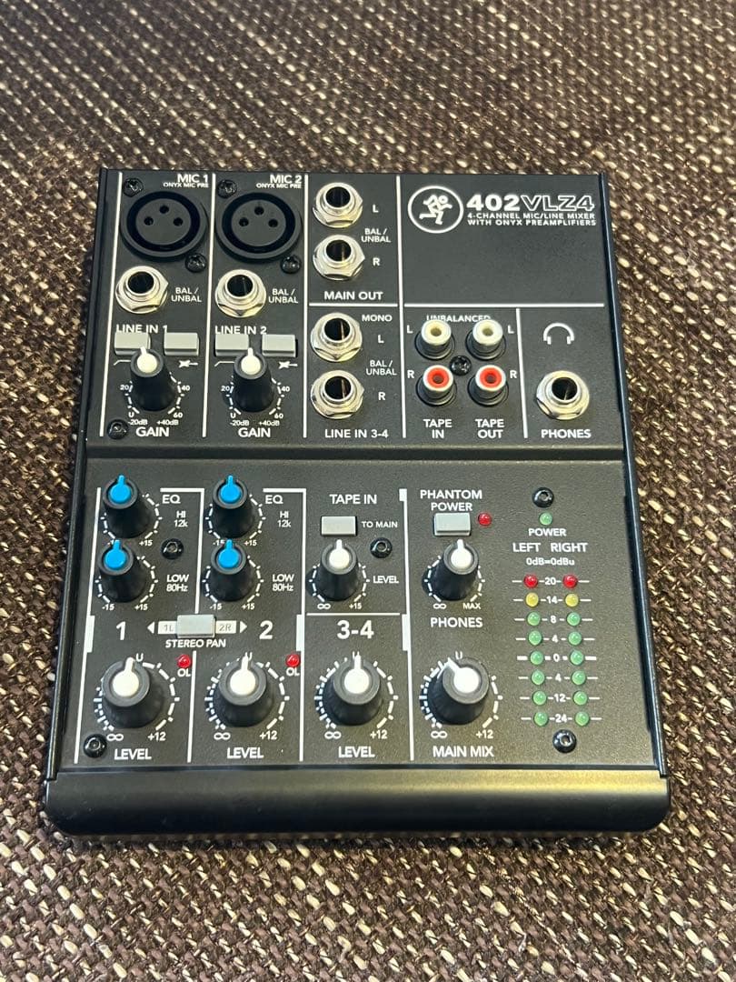 Mackie 402VLZ4 4チャンネル コンパクトミキサー