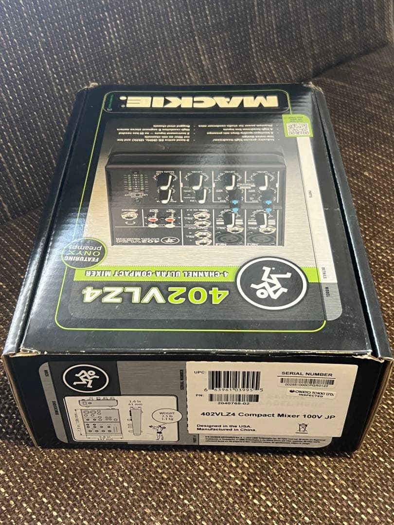 Mackie 402VLZ4 4チャンネル コンパクトミキサー