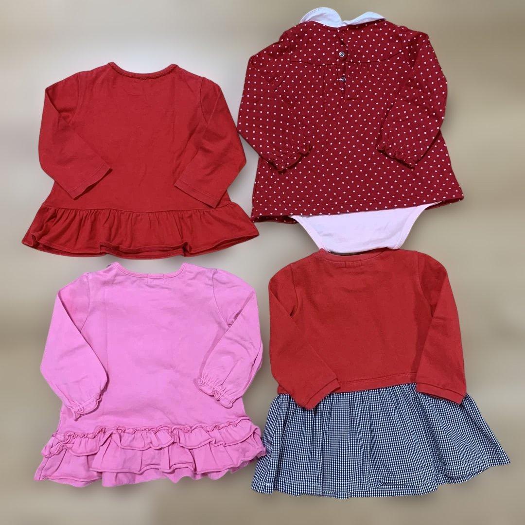 専用です。ミキハウス　長袖Tシャツ　サイズ80 女の子　まとめ売り