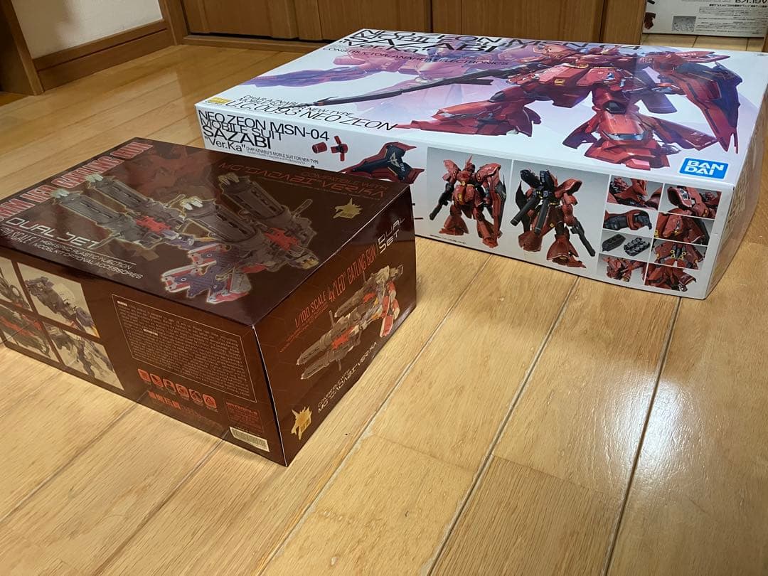 MG 1/100 サザビー Ver.Ka ガトリング装備(希少) セット