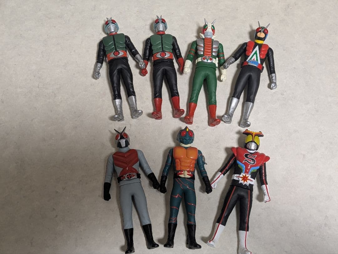 【レア まとめ売り】仮面ライダー ソフビ 栄光の７人ライダーセット