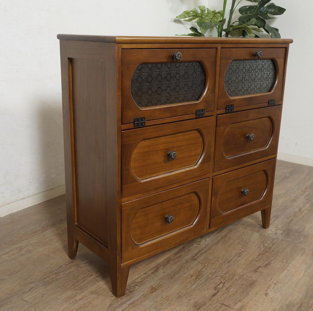 ｍａｄｏｋａ　訳あり　アウトレット　アンティーク調　チェスト　キャビネット