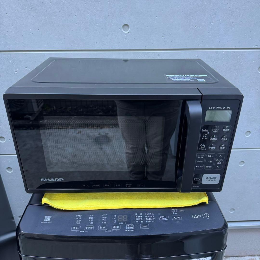 100⭐️2024.22.21年製★シャープ冷蔵庫オーブンレンジハイアール洗濯機黒