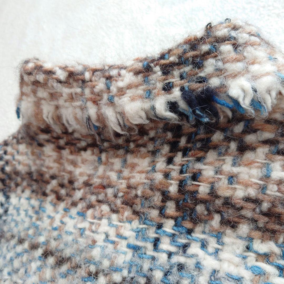 〇45R　ブランケット藍ツイードコート　45rpm　ハンドメイド