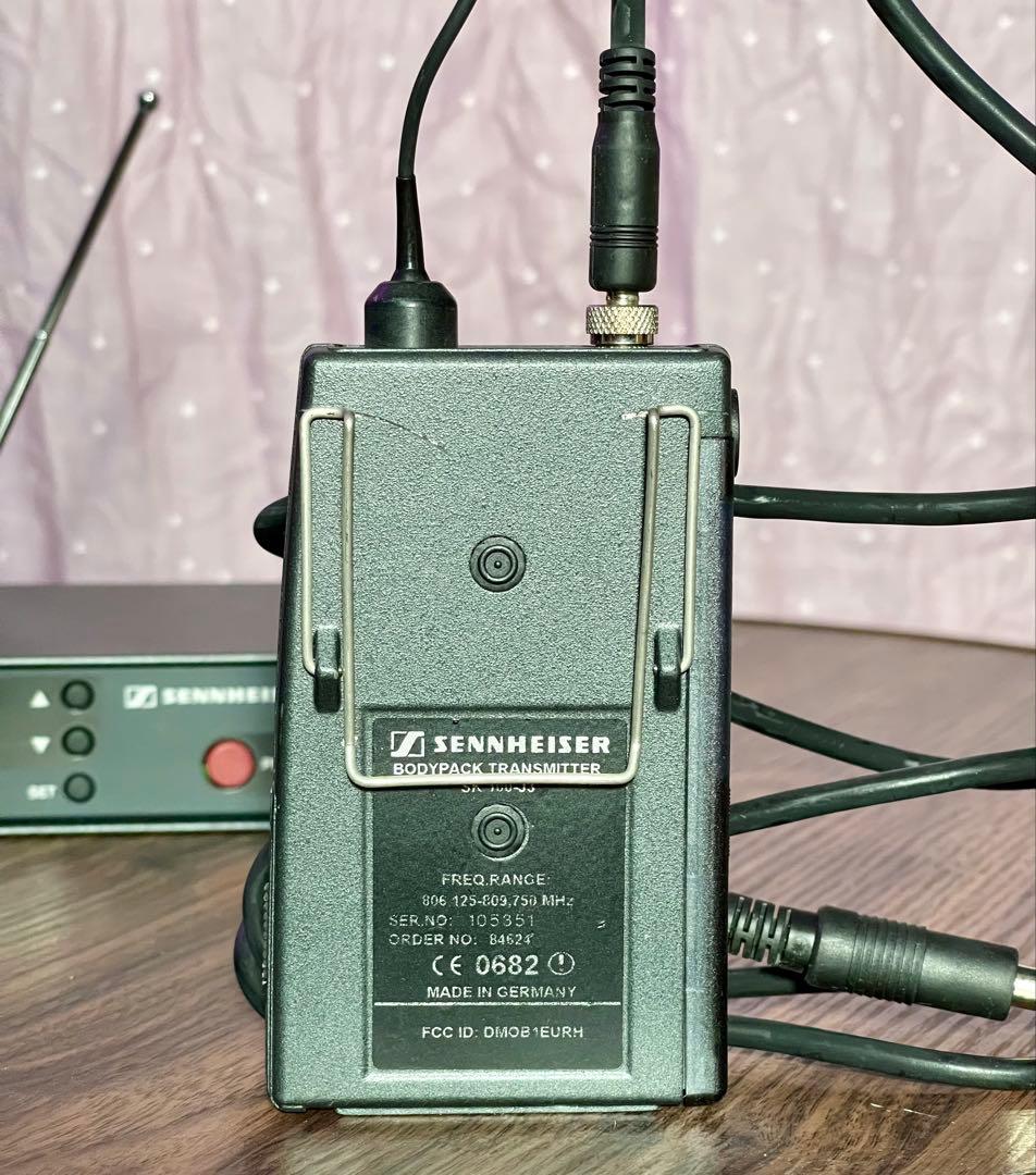 ④Sennheiser EW100 B帯 ワイヤレスシステム ラベリアマイク付き