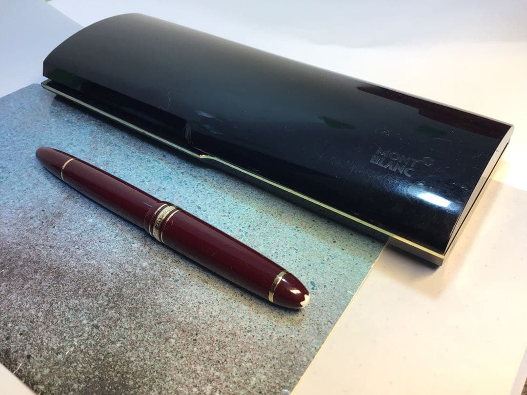 極美品‼️モンブラン マイスターシュテュック 146 ボルドー 中白 万年筆