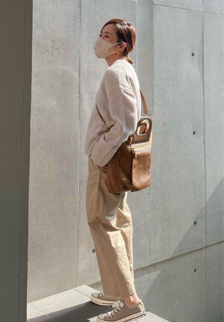 【美品】MADISON BLUE マディソンブルー★ベージュ ワイドパンツ 02