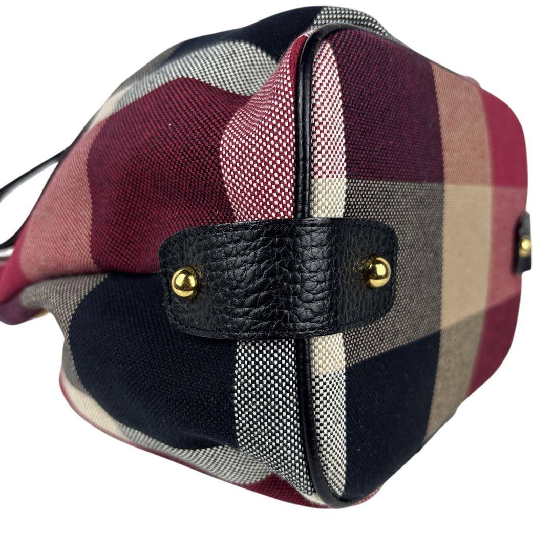 【美品】BLUE LABEL CRESTBRIDGE 巾着 2WAY チェック