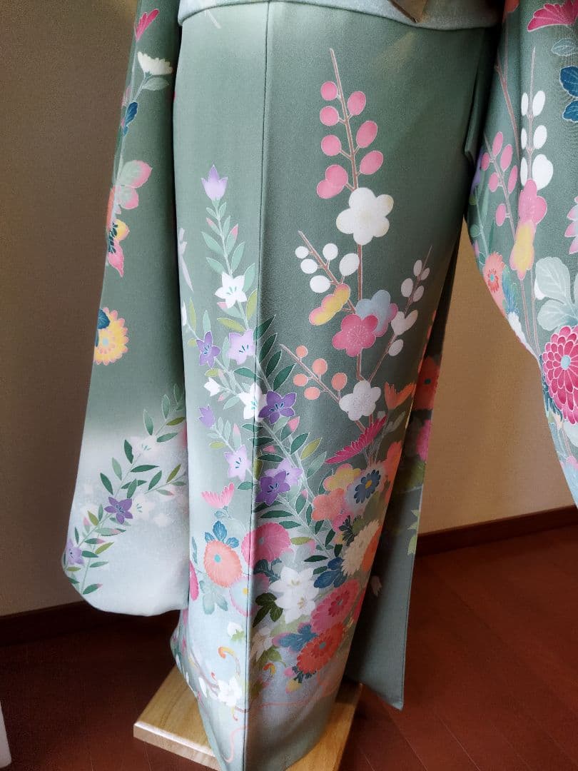 ☆応援価格☆377.本格派　振袖7点セット　正絹　フルセット　成人式　落款