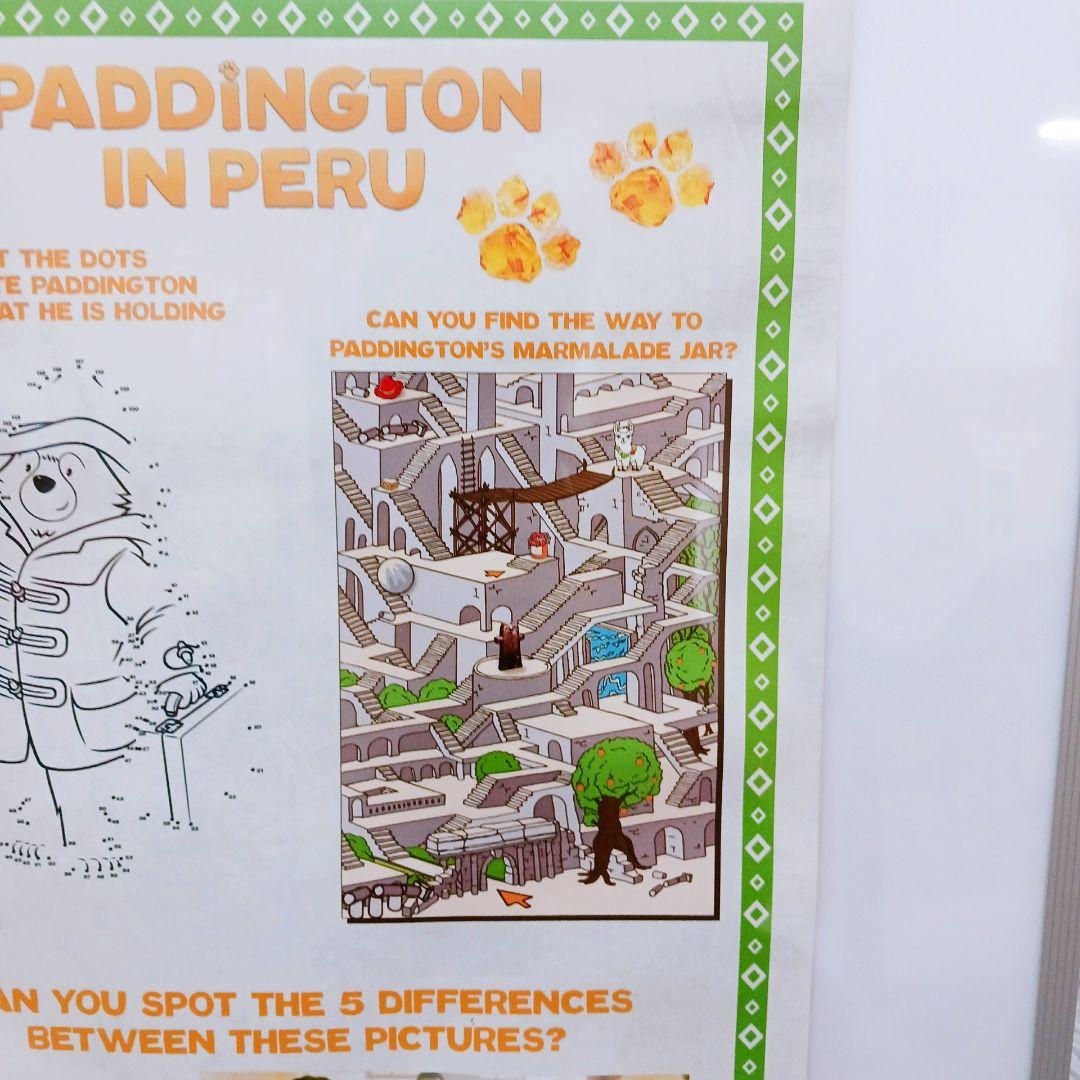 ✨海外限定✨パディントン 両面A3パネル付 ポスター2枚 AMCキーホルダー