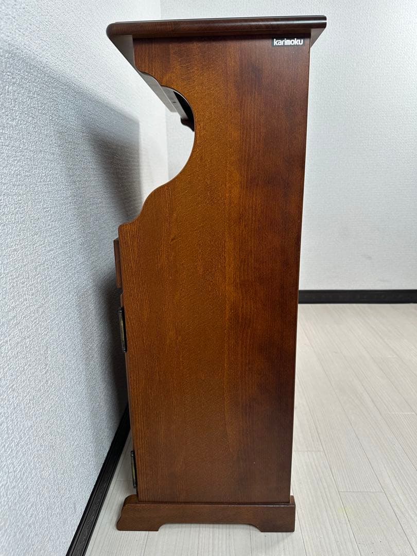 カリモク コロニアル 天然木 電話台 レンジ台 サイドチェスト ※i4※