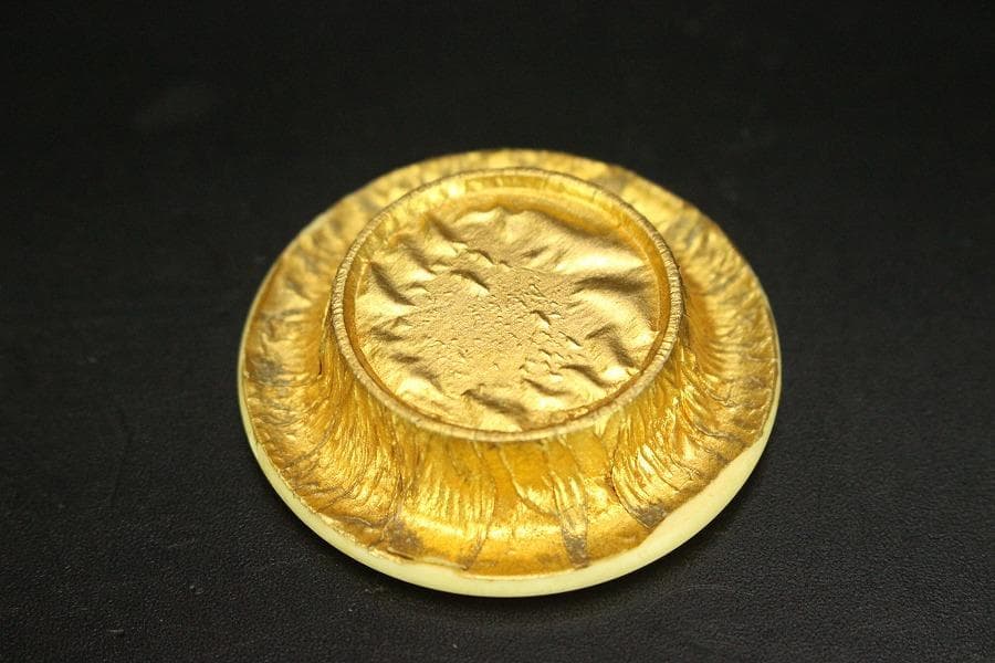 茶道具 山口錠鐡作 色変 四滴 茶入 共箱 良蓋 一個(A778)