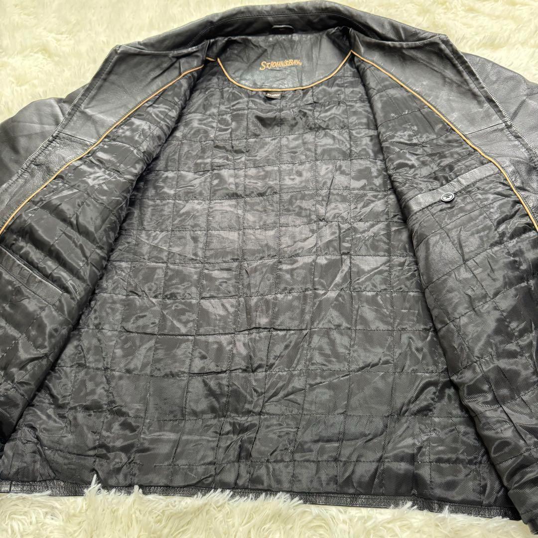 ☆【美品】STJOHN'S BAY セントジョンズベイ　レザージャケット　XL☆