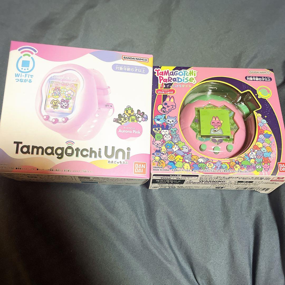 新品未使用 たまごっちユニ　オーロラピンク パラダイス ピンク セット