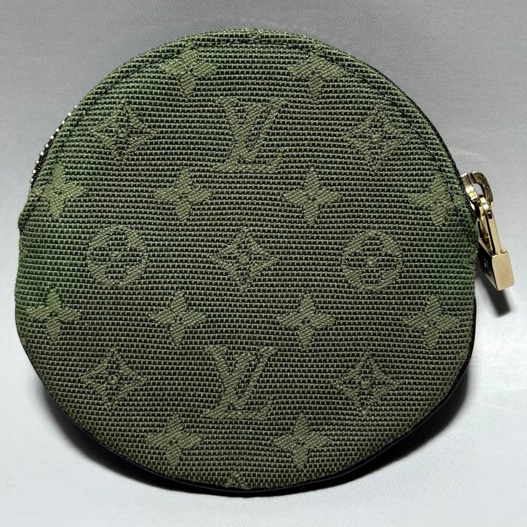 ルイ・ヴィトン ポルト・モネ・ロン モノグラム ミニ カーキ ケース