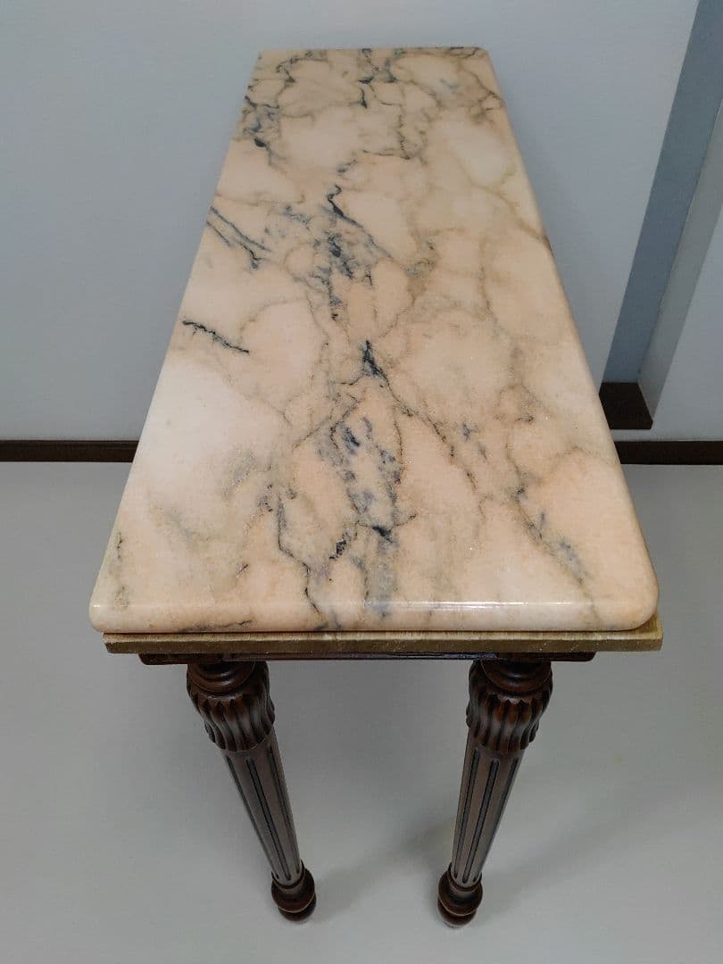 コンソールテーブル サイドテーブル イタリア製 クラシック 彫刻 大理石