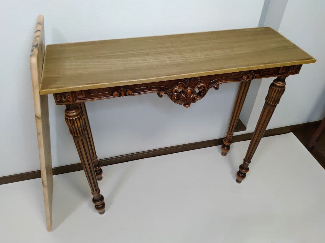 コンソールテーブル サイドテーブル イタリア製 クラシック 彫刻 大理石