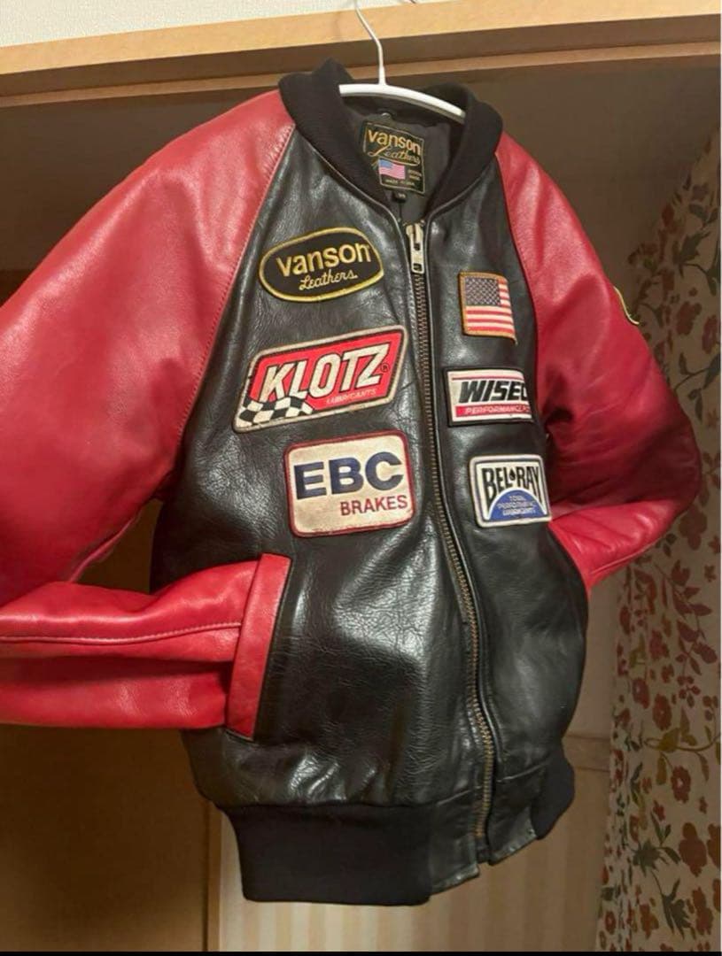 バンソンUSA製 レーシングジャケット シングルライダース ジャケット ブラック