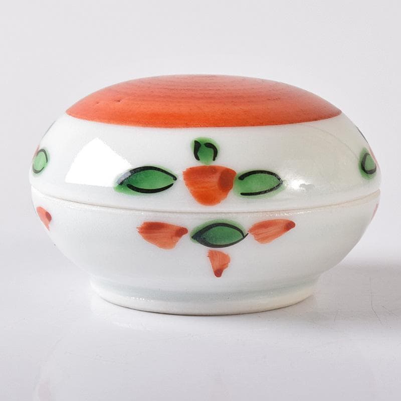 茶道具　清風与平造　赤絵　香合　共箱　M　R8244