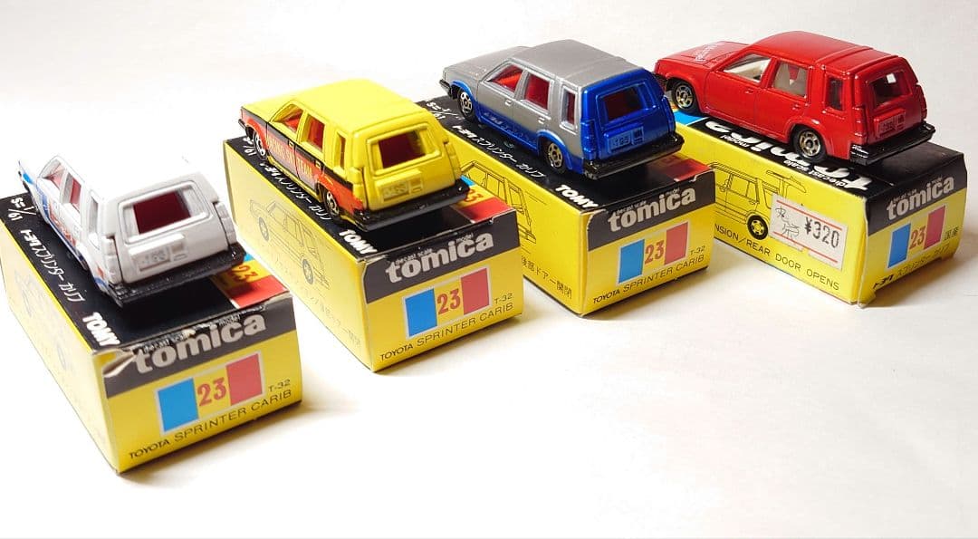 黒箱トミカまとめ売り　No.23トヨタスプリンターカリブ 4台セッ卜