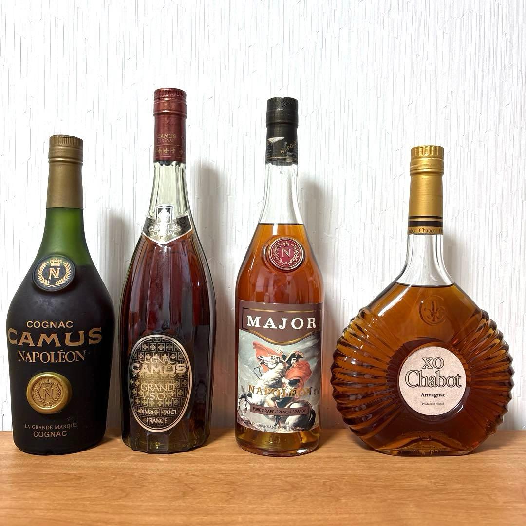 【未開封】コニャック　ブランデー　４本セット　CAMUS NAPOLEON ほか