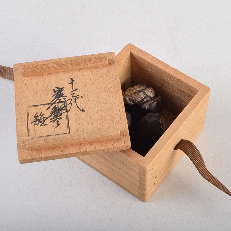 釜師　十三代　宮崎寒雉作　鋳銅　蓋置　共箱　V　9047