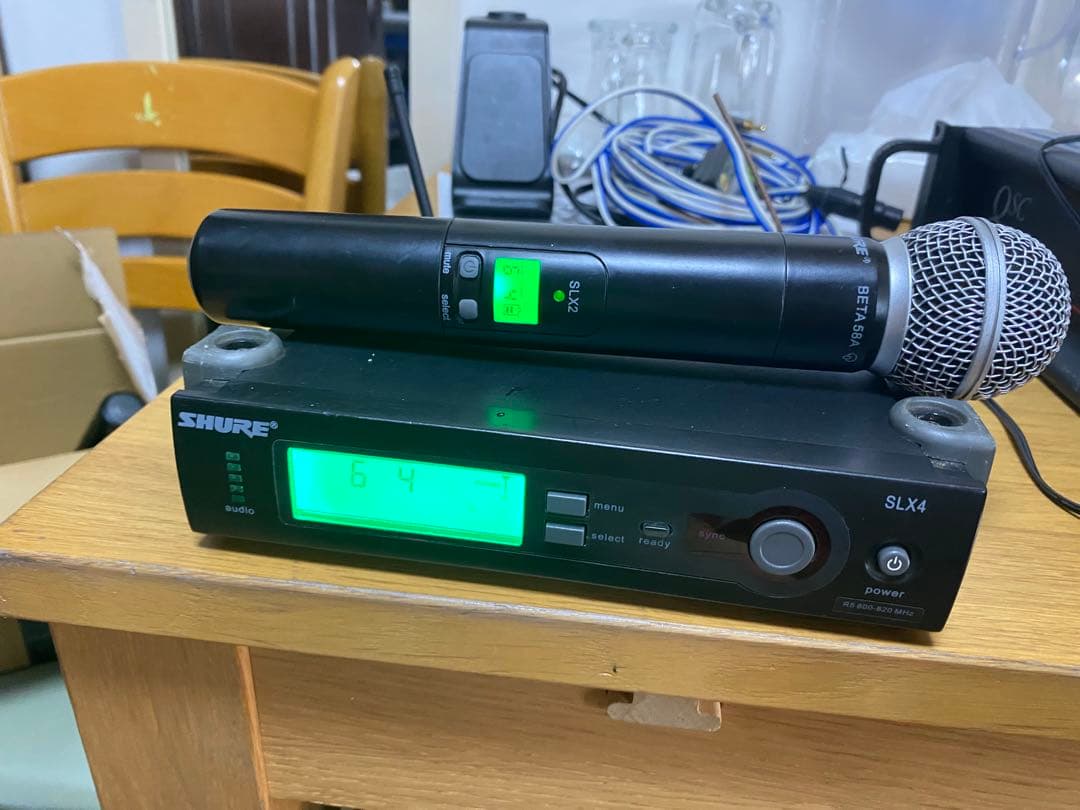 SHURE BETA 58A SLX2 SLX4 ワイヤレスマイク