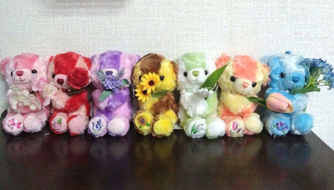 フラワーベア テディベア ぬいぐるみ 花 モチーフ