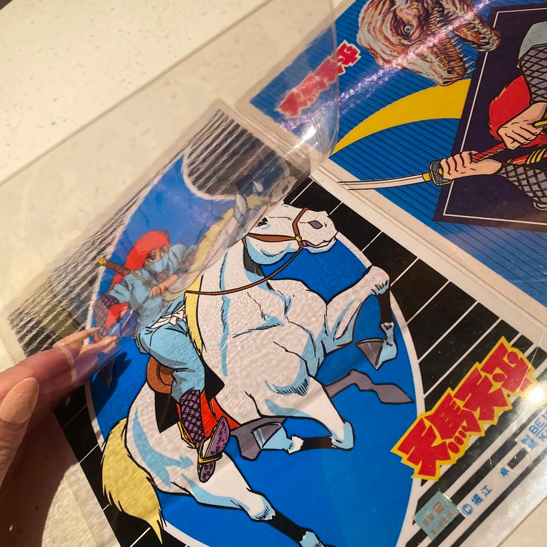 天馬天平/堀江卓1960年★クツワKUTSUWAイラスト下敷き ビンテージ