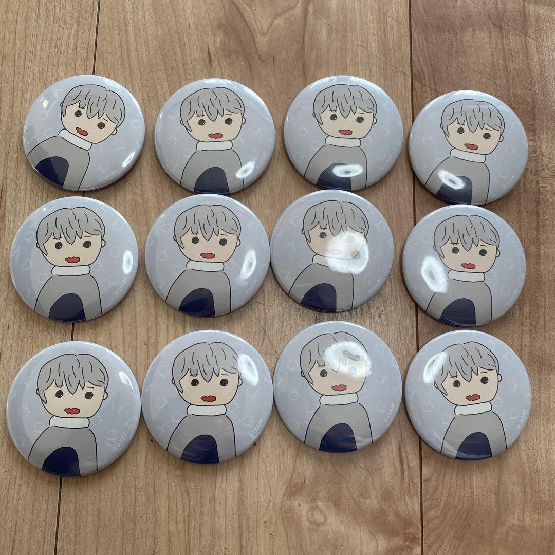 カラフルピーチ　直筆缶バッジ　ヒロ