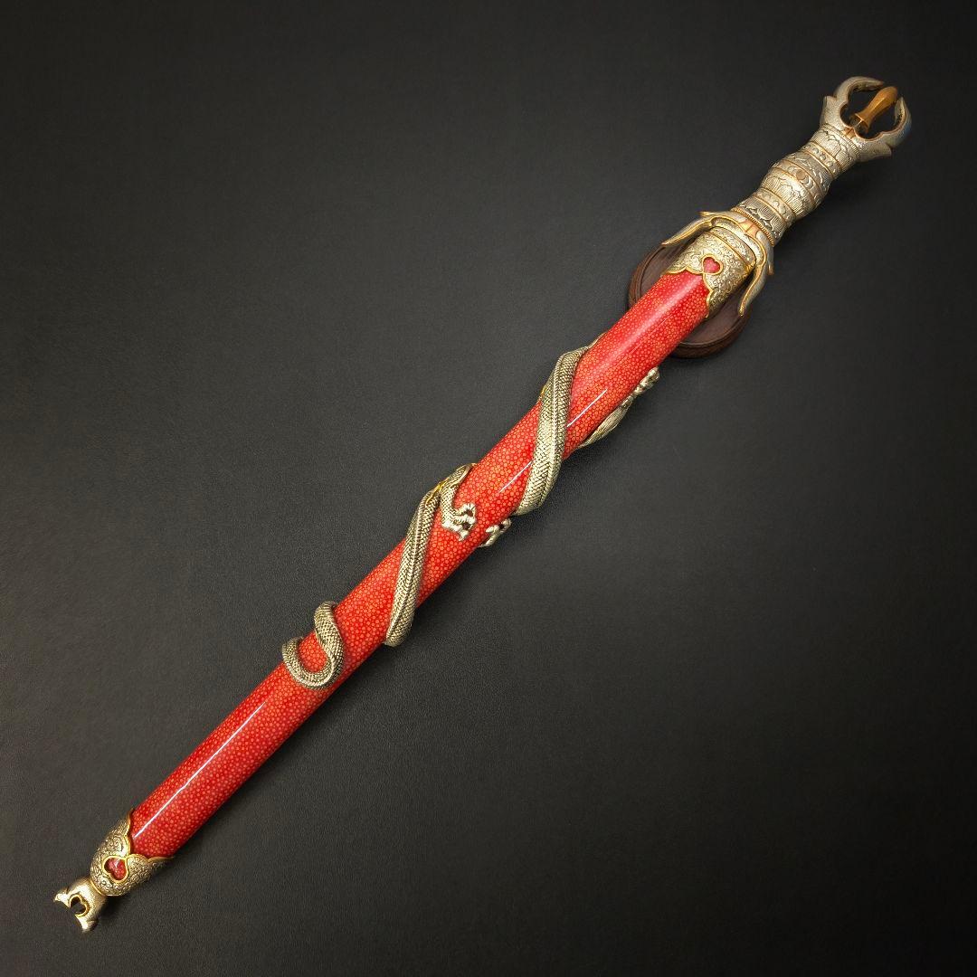 倶利伽羅剣　模造剣　木剣拵　供養品　不動明王法具　剣装具拵