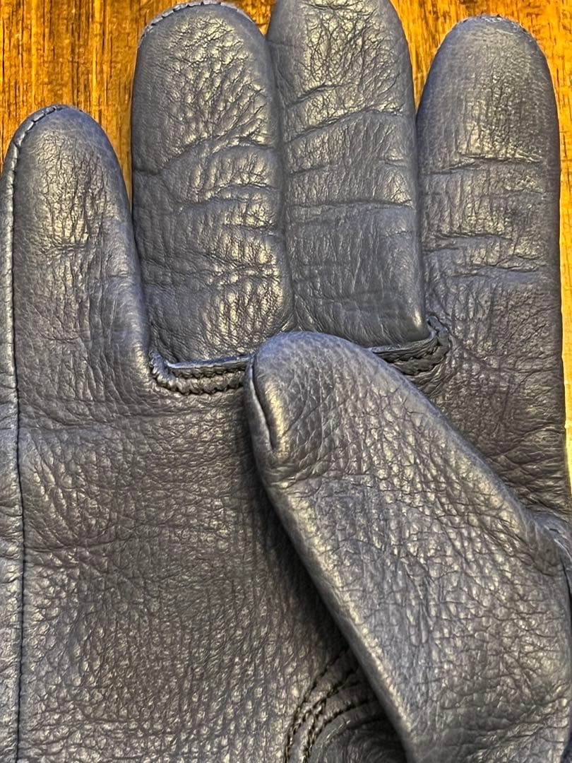 RATS x BackDropレザーグローブ　 ブルーカラー