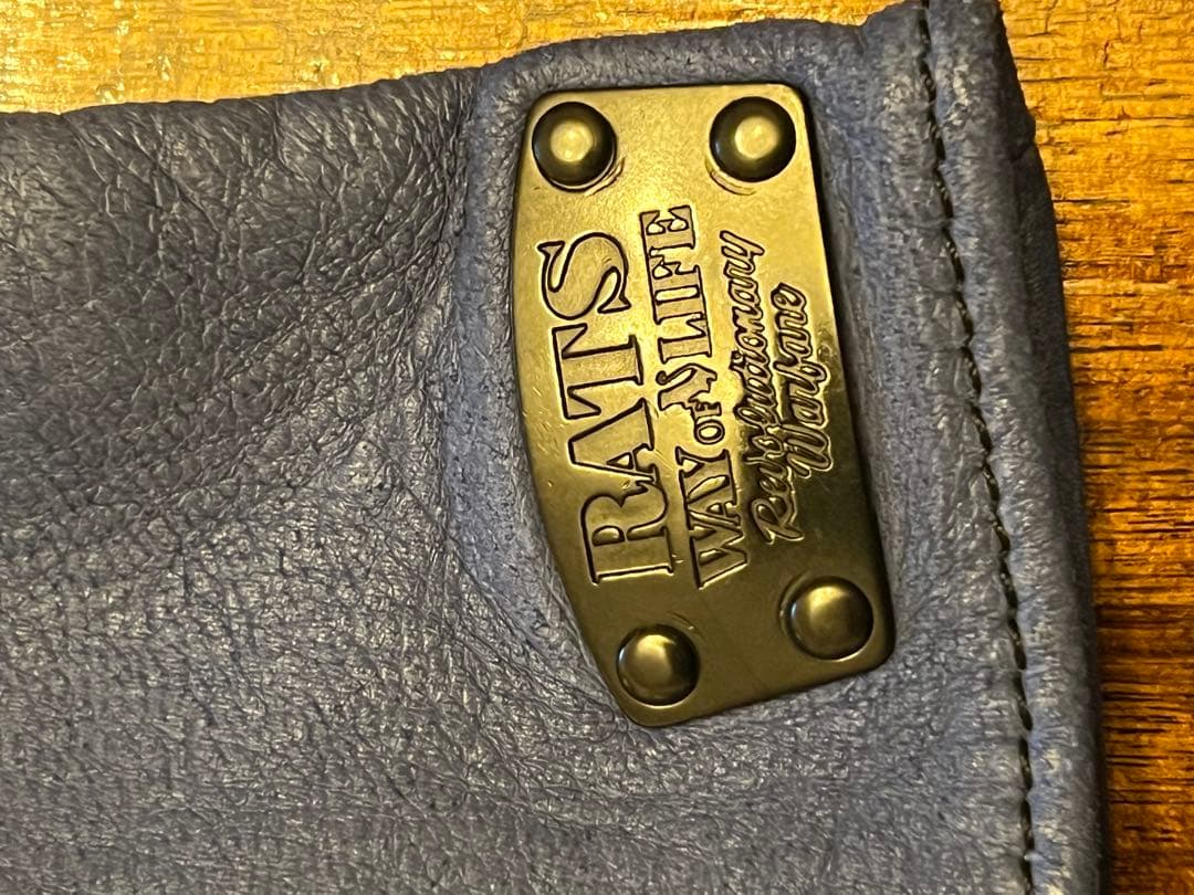 RATS x BackDropレザーグローブ　 ブルーカラー