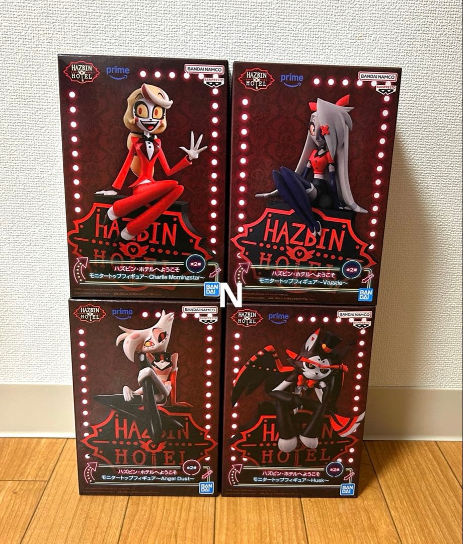ハズビン・ホテルへようこそ モニタートップフィギュア　Aカラー　4種セット！