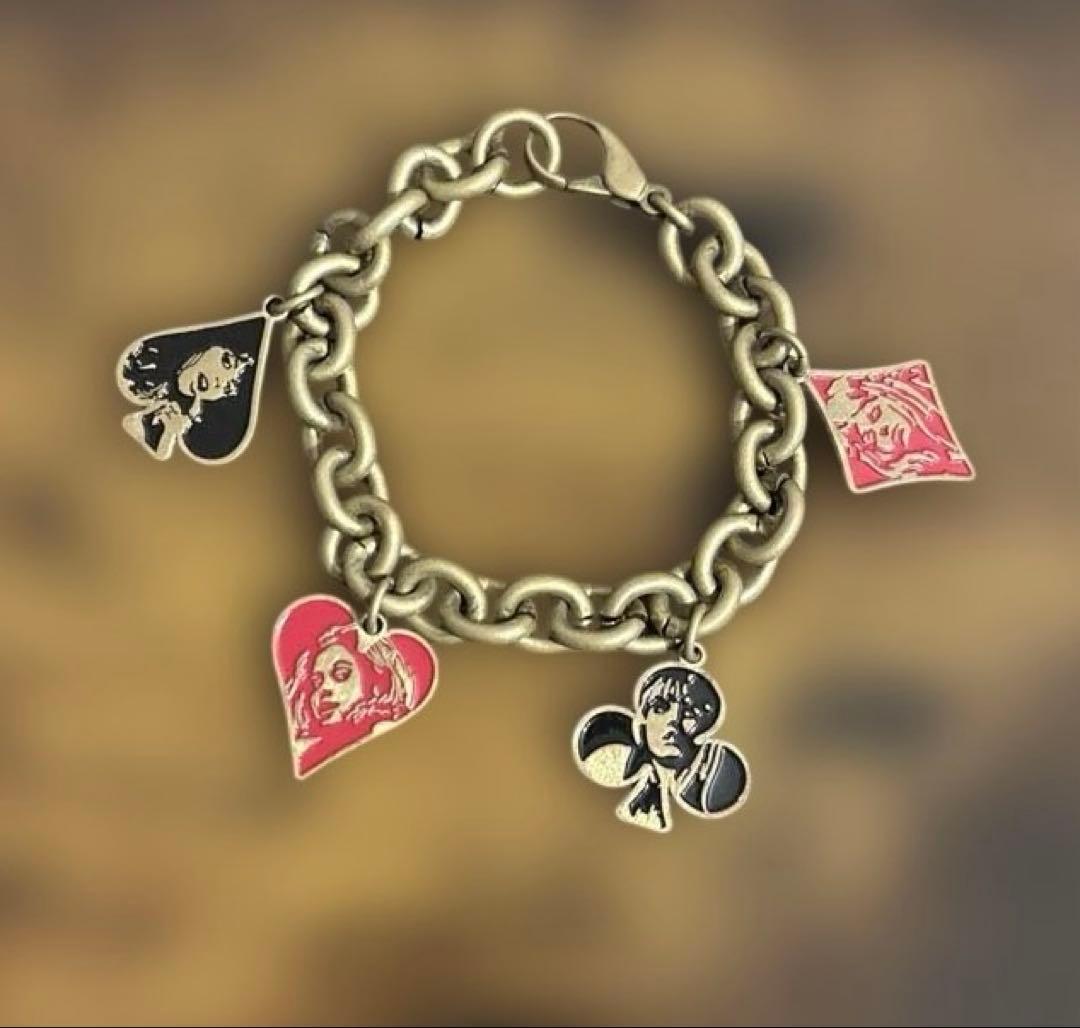 ヒステリックグラマー トランプ ガール ブレスレット ゴールド