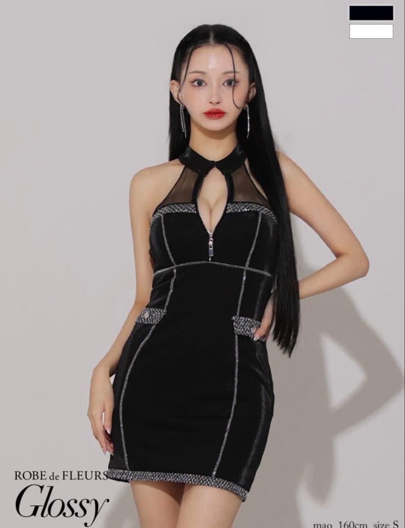 【Glossy/グロッシー】ラメパイピング　キャバドレス