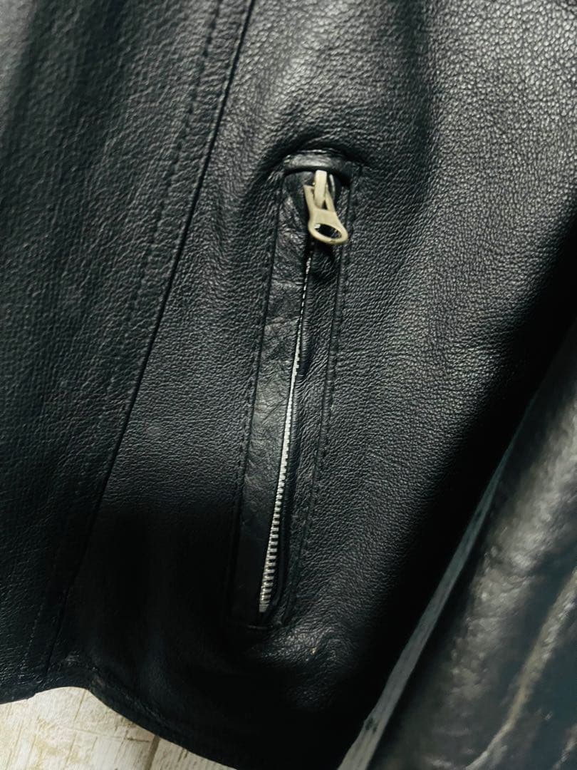 SHIMOKITAZAWA RINGO シングルライダース レザー 本革 短丈