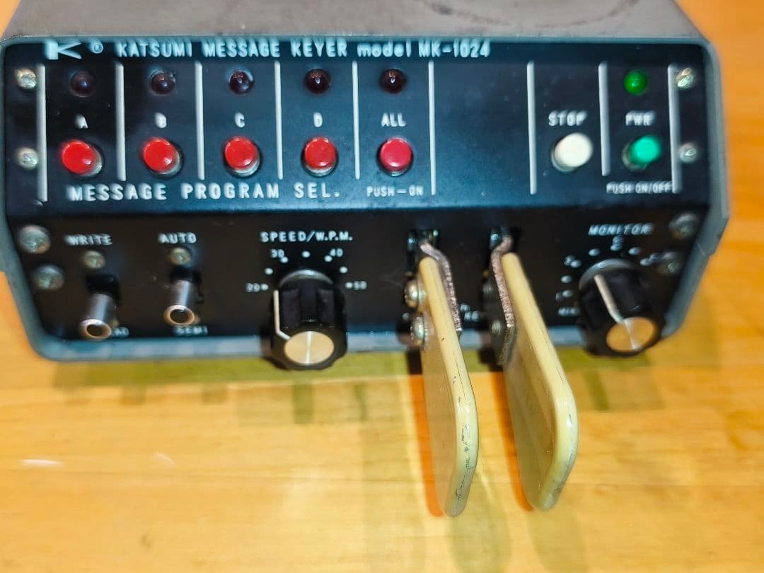 メッセージ、キーヤーMKー１０２４ CWモニターEKMー２A