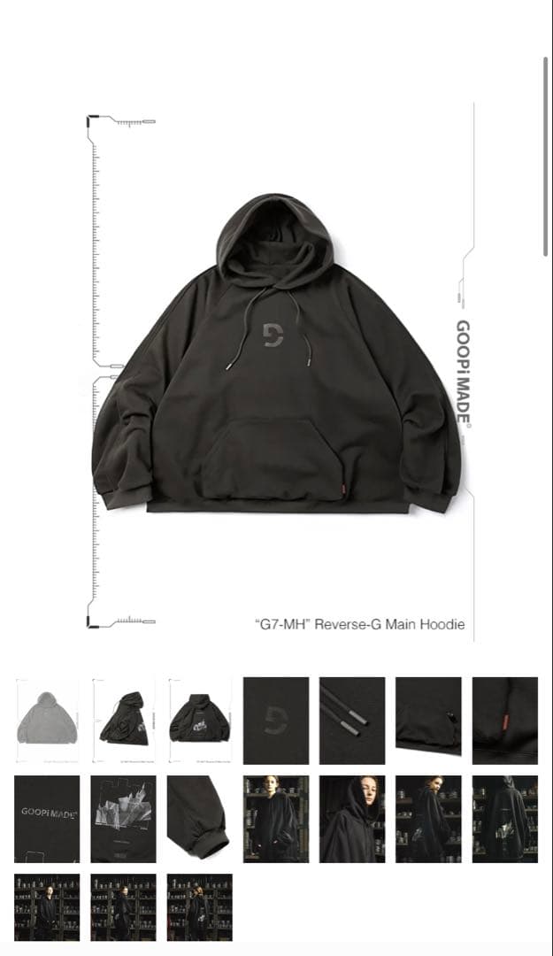 GOOPiMADE グーピーメイド　パーカー　 Main Hoodie