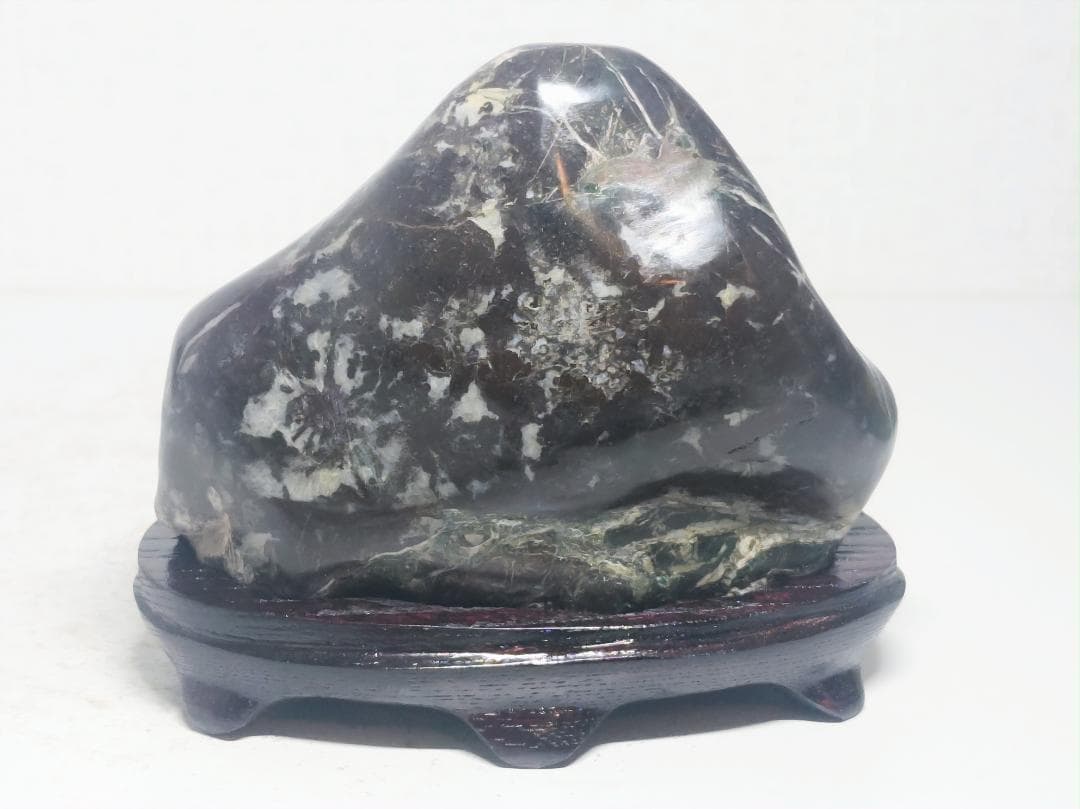 菊花石 1.1kg 紋石 原石 鑑賞石 自然石 誕生石 鉱物 鉱石 水石 置石