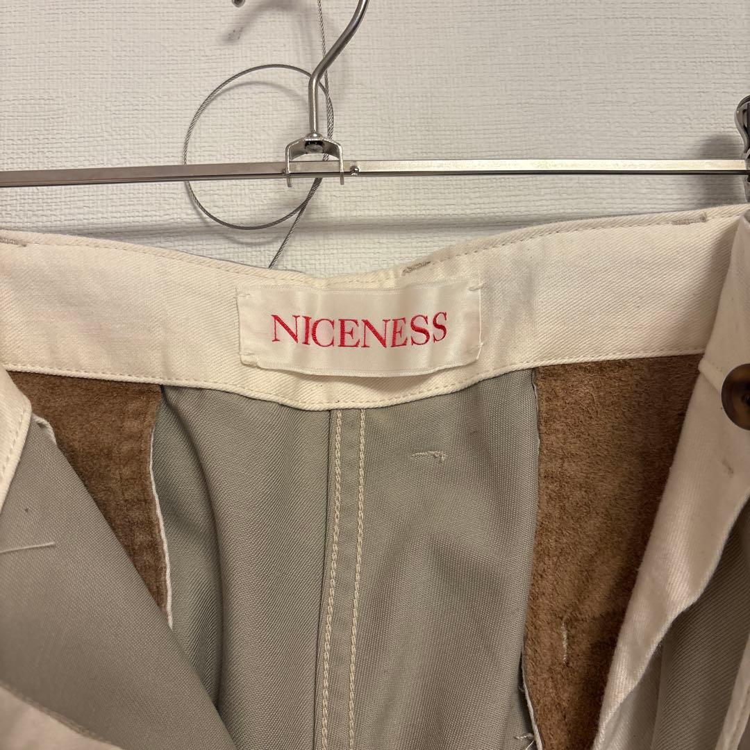 NICENESS MALDOON チノパンツ Sサイズ ベージュ
